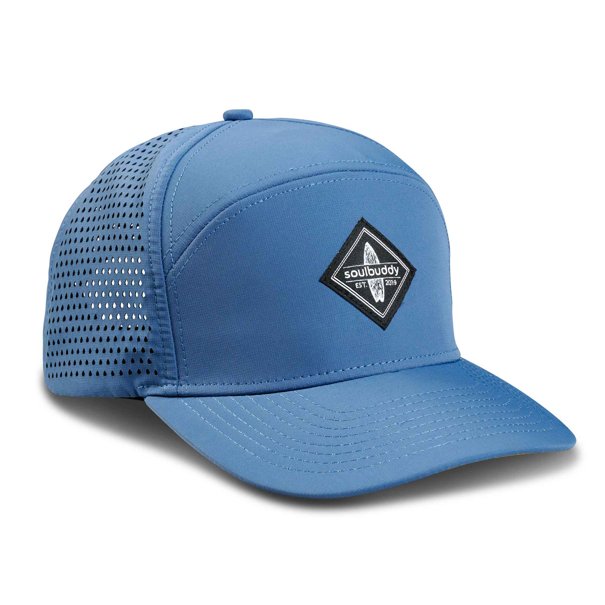 Performance Cap Blue Yellow Front